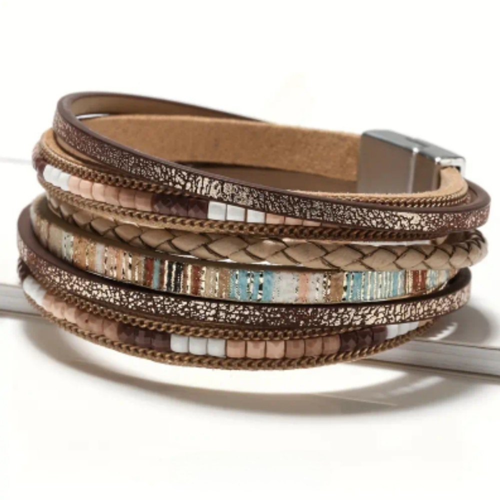 Leather Boho bracelet